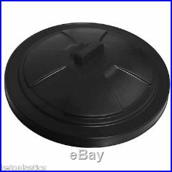 Replacement Black Bin Lid, Dustbin Lid, Fits 470mm Diameter Garden Bin, Rubbish