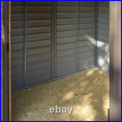 Rowlinson Woodvale 10x8 Metal Shed Garden Storage Unit Cabinet Lockable Apex
