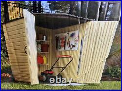 Rubbermaid Large Vertical Resin Resistant Outdoor Garden Storage Shed 5x6