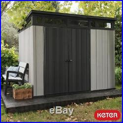 Shed Garden Modern Outdoor Storage Heavy Duty Patio Tools Keter