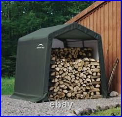 Shelterlogic 8x8 Garden Storage Shed In A Box Peak Style Green 2.4m x2.4m