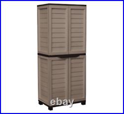 Starplast 6ft Plastic Cabinet Storage Utility Shed Cabinet Garden Garage Tools