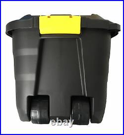 Storage Box Heavy Duty Plastic Garden Trunk On Wheels Strata 145 Litre Lockable