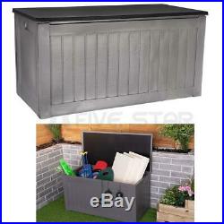 Storage Box Outdoor Garden Plastic Utility Chest Cushion Shed Box 190L Kids Home