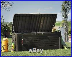 Toomax Large 550L Outdoor Garden Storage Box Sit On Bench Chest Water Resistant