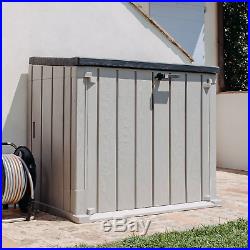Toomax Storer Plus 4Ft 2 X 2Ft 4 Horizontal Garden Outdoor Storage Shed Grey