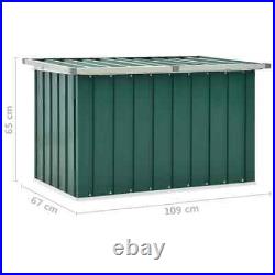 VidaXL Garden Storage Box Green 109x67x65 cm UK HOT