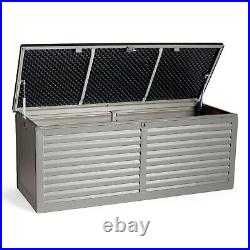 VonHaus 390L Garden Storage Box Lockable Weatherproof Outdoor Utility Chest