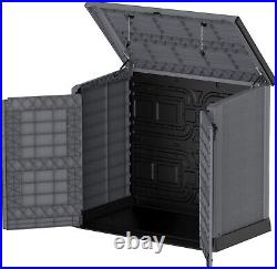 Waterproof Unit XXL Large Storage Shed Garden Outdoor Bin Tool Store Lockable Uk