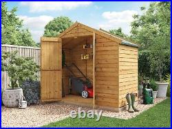Wooden Garden Shed Outdoor Storage 4x6 16x8 Apex Roof Overlap BillyOh Keeper