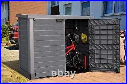 XL Large Storage Shed Lockable Waterproof Unit Garden Outdoor Tool & Bike Bin
