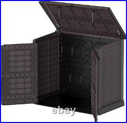 XXL Large Storage Shed Garden Outdoor Bin Store Lockable Waterproof 1200l